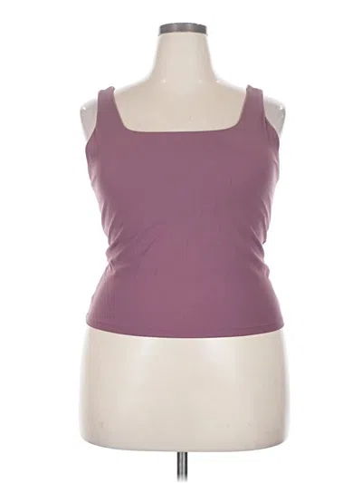 Pre-owned Flx Tank Top Purple Strapless Neckline Tops