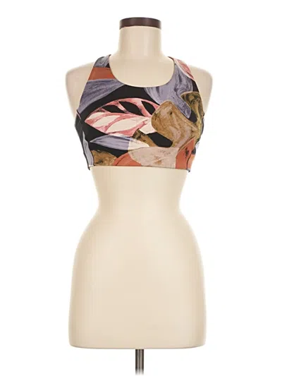 Pre-owned Flx Tank Top Tan Halter Neckline Tops In Brown