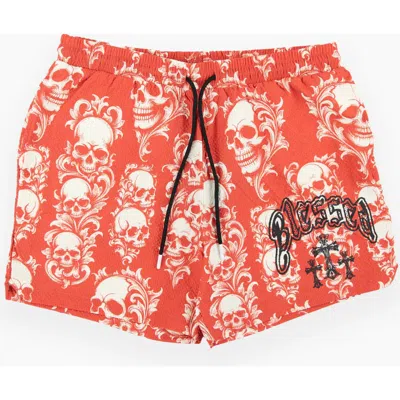 Fly By Night Geo Shorts In Orange