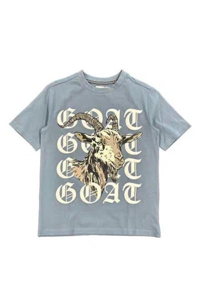 Fly By Night Kids' Archer Goat Graphic T-shirt In Gray