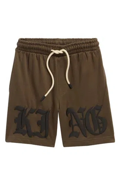 Fly By Night Kids' Jovi Fleece Shorts In Bungee Cord/ King