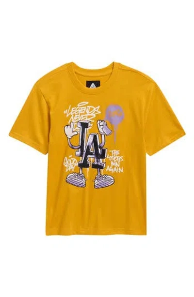 Fly By Night Kids' Polar Graphic T-shirt In Yellow
