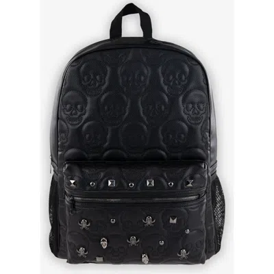 Fly By Night Skull Backpack In Black/skull And Crossbones