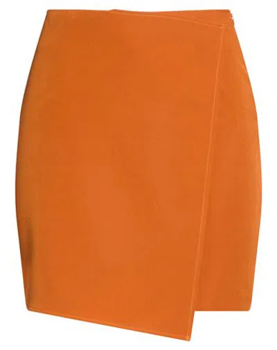 Fly Girl Bottomwear - Mini Skirts In Orange