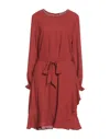 Fly Girl Midi Dresses In Red