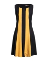 Fly Girl Woman Mini Dress Mustard Size 8 Polyester, Elastane In Yellow