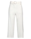 Fly Girl Woman Pants White Size 8 Polyester, Elastane