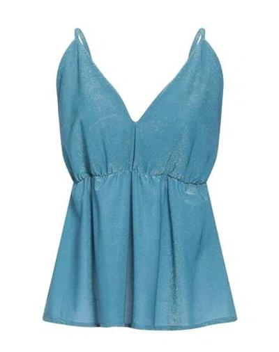 Fly Girl Woman Top Pastel Blue Size Xs Polyester, Nylon, Elastane
