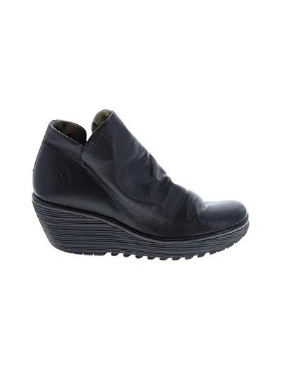 Pre-owned Fly London Ankle Boots In Black