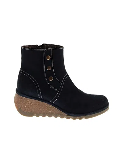 Pre-owned Fly London Ankle Boots In Blue