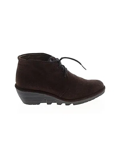 Pre-owned Fly London Ankle Boots In Brown