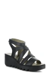 FLY LONDON BAFY ANKLE STRAP PLATFORM WEDGE SANDAL