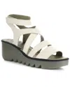Fly London Bafy Ankle Strap Platform Wedge Sandal