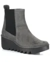 Fly London Fly Long Bagu Wedge Chelsea Boot In Grey