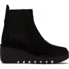 Fly London Bagu233fly P501233000 Boots Women's 8-8.5 Black Wedge Chelsea Zpo696 (black,8-8.5)