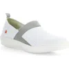 Fly London Baju Slip-on Sneaker In White/grey Smooth