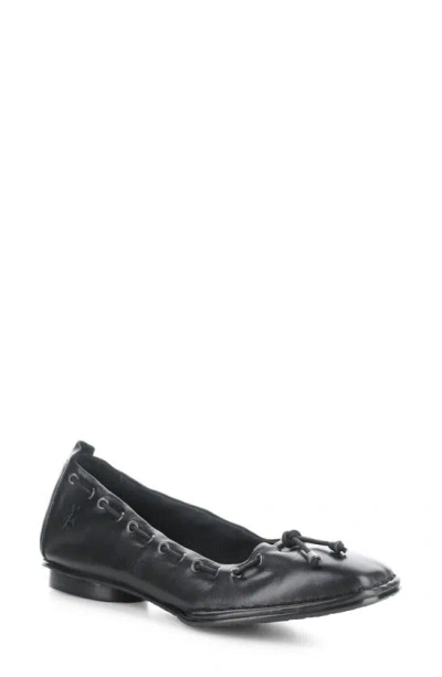 Fly London Bapi Ballet Flat In Black Velvet