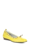 Fly London Bapi Ballet Flat In Yellow
