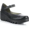 Fly London Bawo Platform Wedge Pump In Black