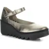 Fly London Bawo Platform Wedge Pump In Multi