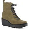 Fly London Bink Wedge Boot In 005 Elephant