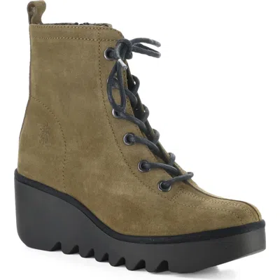 Fly London Bink Wedge Boot In 005 Elephant