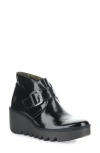 Fly London Brit Wedge Bootie In Black