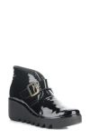 Fly London Birt Wedge Bootie In Black