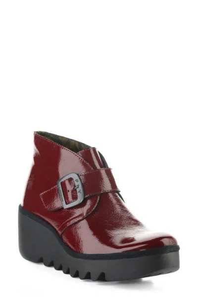 Fly London Birt Wedge Bootie In Brown
