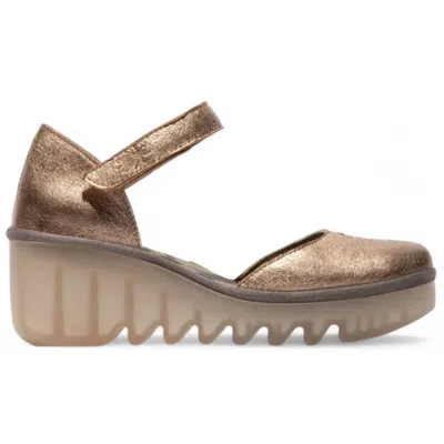 Fly London Biso305fly - Women's Wedge Heel Closed Toe Leather Sandals
