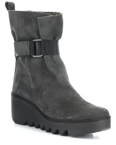 Fly London Blit Suede Boot In Grey