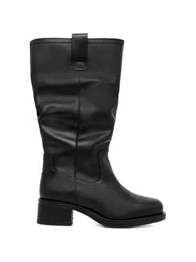 Fly London Block-heel Knee-high Boots In Black