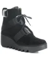 Fly London Blom Wedge Boot In Black