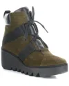 Fly London Blom Wedge Boot In Brown