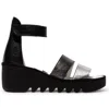 Fly London Bono290fly - Women's Wedge Heel Open Toe Leather Sandals