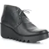 Fly London Brak Wedge Bootie In Black