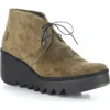 Fly London Brak Wedge Bootie In Gray