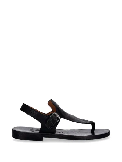 Fly London Buckle-fastening Thong Sandals In Black
