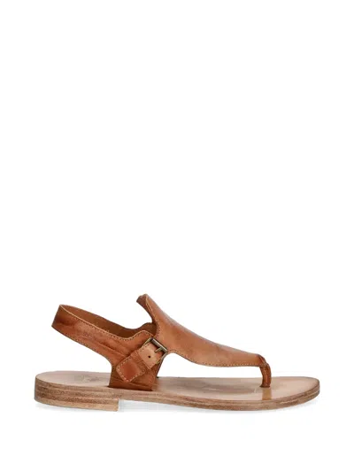 Fly London Buckle-fastening Thong Sandals In Brown