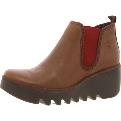 Fly London Byne 349 Womens Stretch Leather Chelsea Boots In Multi