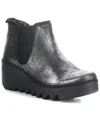 Fly London Byne Wedge Chelsea Boot In Silver