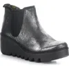 Fly London Byne Wedge Chelsea Boot In Silver