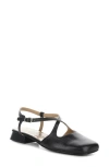 Fly London Cefi Ankle Strap Flat In Black