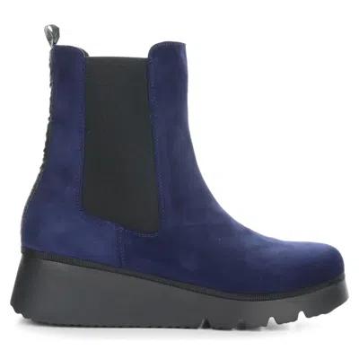 Fly London Chelsea Ankle Boots In Paty Navy In Navy Burn
