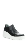 Fly London Davy Platform Wedge Sneaker In 002 Black