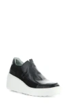 Fly London Davy Platform Wedge Sneaker In Black