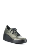 Fly London Dipo Wedge Sneaker In 004 Graphite Dublin