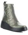 Fly London Drim Leather Boot In Gray