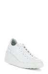 Fly London Delf Platform Wedge Sneaker In White