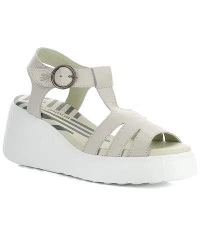 Fly London Duma Leather Sandal In Blue